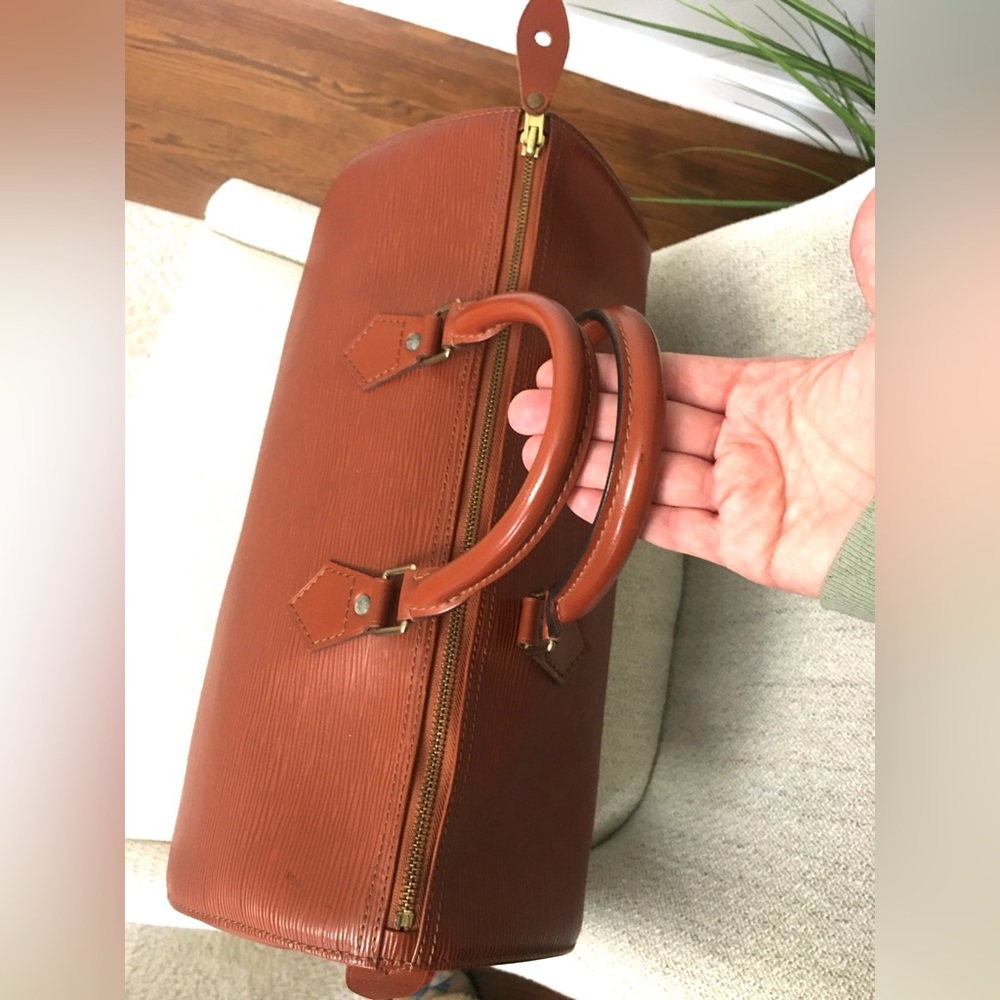 Louis Vuitton Burnt Orange Epi Leather Satchel-read listing - Picture 6 of 16